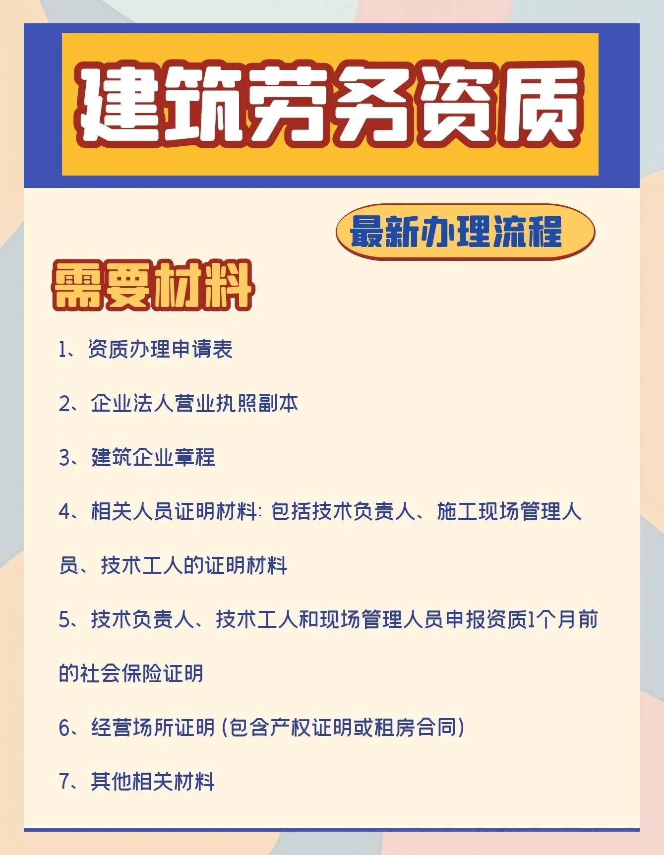 建筑工程勞務分包必備條件及辦理流程